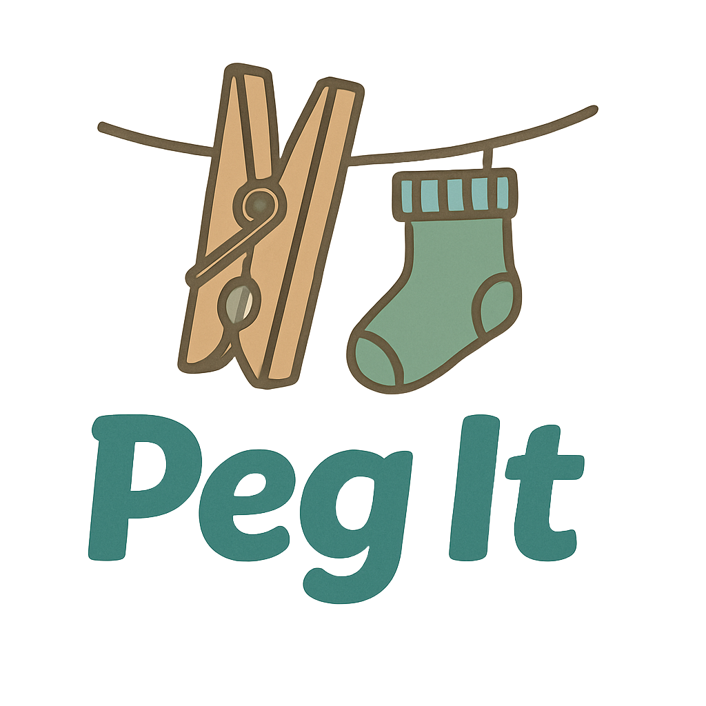 Peg It! Logo - Weather forecast app for hanging washing outside